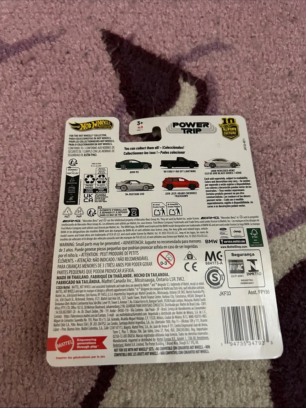 Mattel Hot Wheels '99 Ford F-150 SVT Lightning - Black